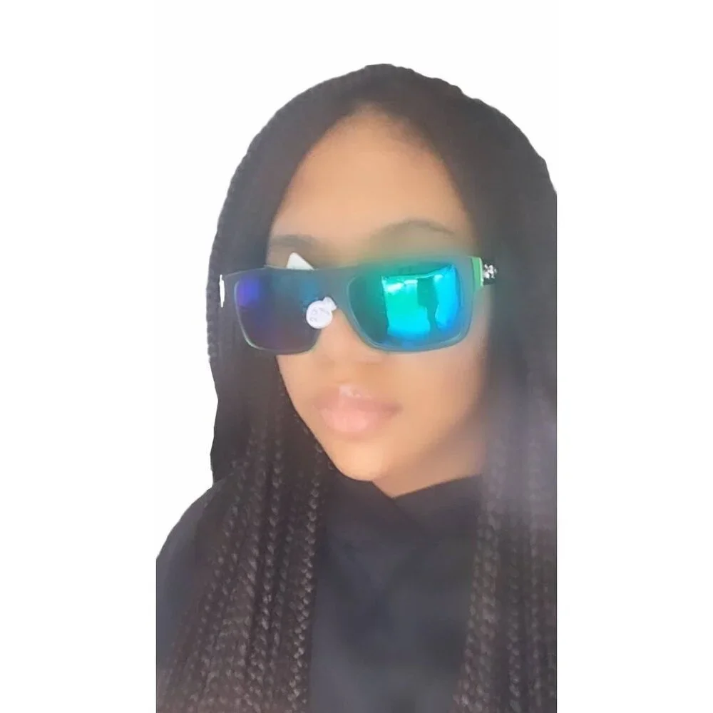 Fashion Sunglasses Womens Oversized Green Black UV400‎ UVA & UVB Protection